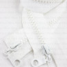 Two-slider zips white 50, 65cm 4142
