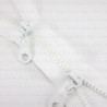 Two-slider zips white 50, 65cm 4142