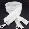 Two-slider zips white 50, 65cm 4142
