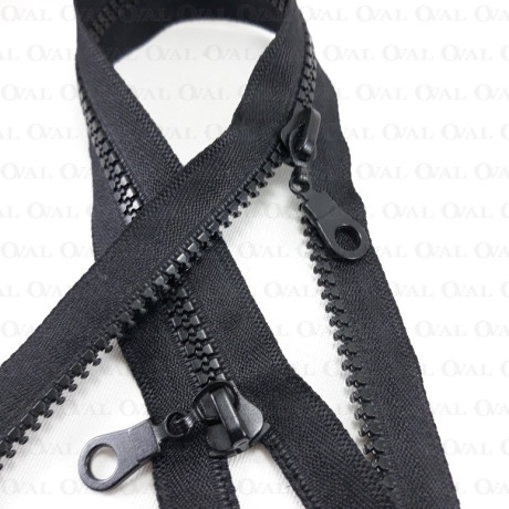 Zamki dwusuwakowe  czerń 50,60, 65cm   4143