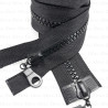 Two-slider zips black 50, 60, 65 cm 4143