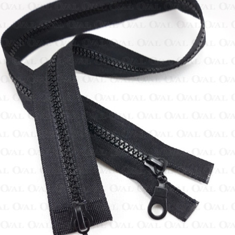 Zamki dwusuwakowe  czerń 50,60, 65cm   4143