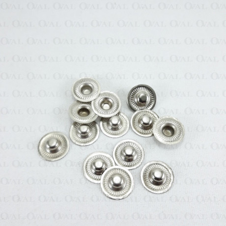 Napy 15mm/ 100szt   srebrne  4144