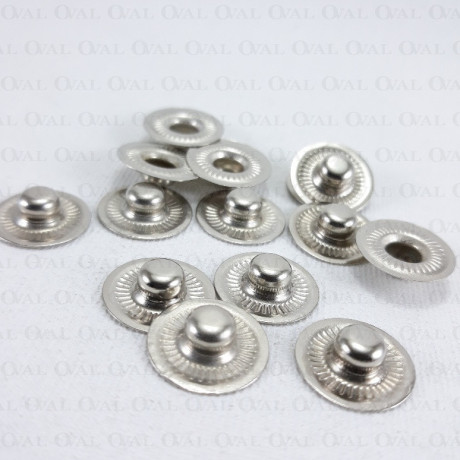 Napy 15mm/ 100szt   srebrne  4144