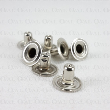 Napy 15mm/ 100szt   srebrne  4144