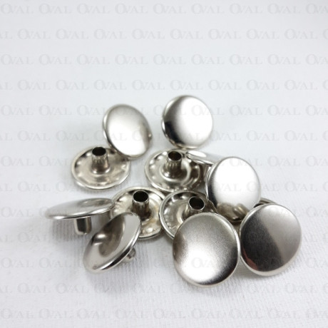15mm snaps / 100 pcs silver 4144