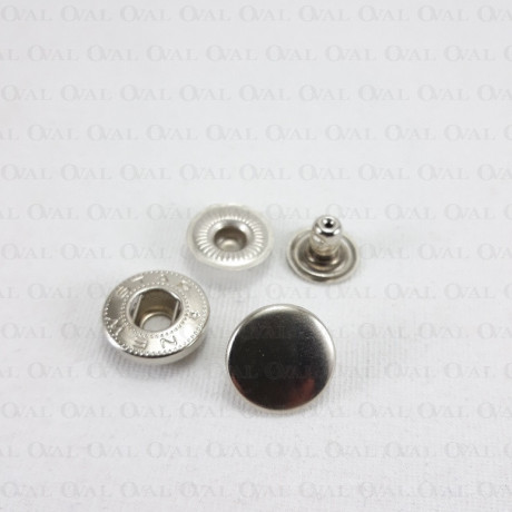 Napy 15mm/ 100szt   srebrne  4144