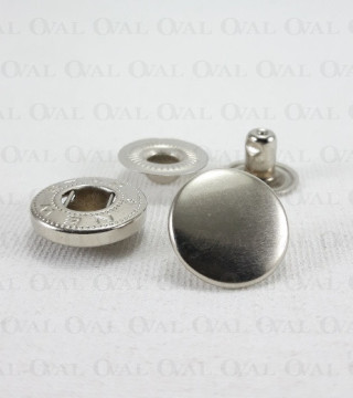 Napy 15mm/ 100szt   srebrne  4144