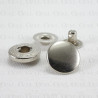 15mm snaps / 100 pcs silver 4144