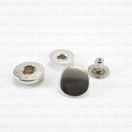 Napy 15mm/ 100szt   srebrne  4144