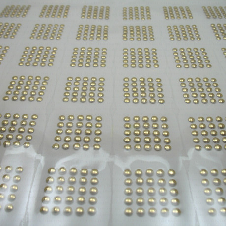 Iron-on studs – A4 sheet gold/silver no. 1311