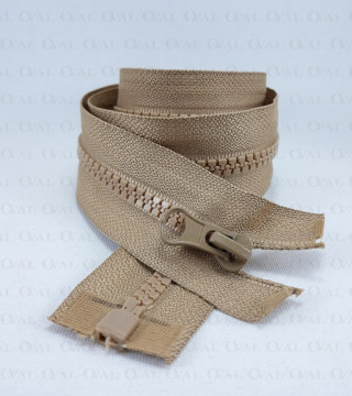 Block zips 70cm beige 4148