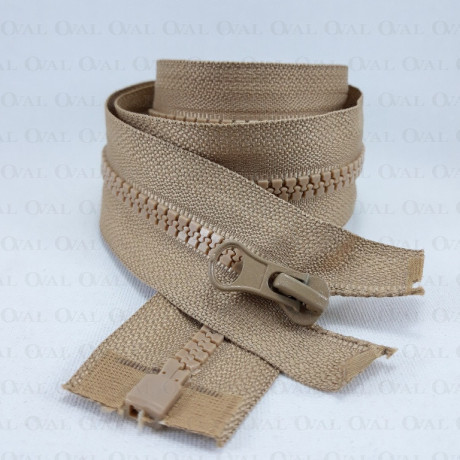 Block zips 70cm beige 4148