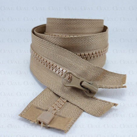 Block zips 70cm beige 4148
