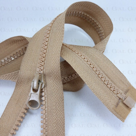 Block zips 70cm beige 4148