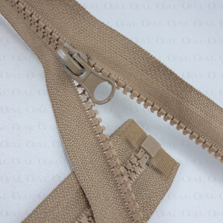 Block zips 70cm beige 4148