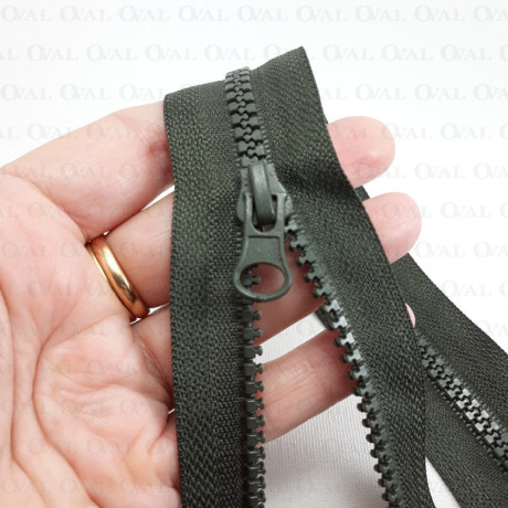 70 cm block zips green 4149