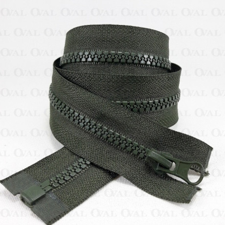 70 cm block zips green 4149