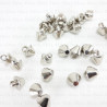 Silver cone button 10mm/10pcs 1045