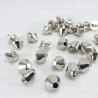 Silver cone button 10mm / 144 or 1000 pcs 4151a