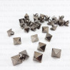 Pyramid button 8.5x8.5mm/10pcs dark nickel 1044