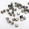 Pyramid button 8.5x8.5mm/1000pcs dark nickel 4151