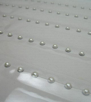 Thermo studs – A4 sheet white pearls 3mm no. 1314