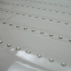 Termodżety - arkusz A4 białe perełki 3mm nr 1314