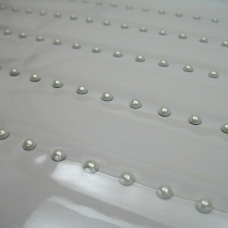 Thermo studs – A4 sheet white pearls 3mm no. 1314