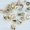 Cone button 10mm/10pcs gold 1041