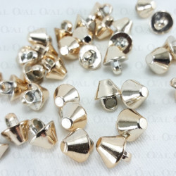 Guzik stożek 10mm/144 lub 1000szt złoty 4154 Guzik stożek 10mm/144 lub 1000szt złoty 4154