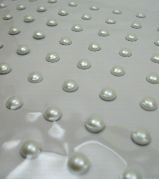 Thermo studs – A4 sheet white pearls 6 mm no. 1316