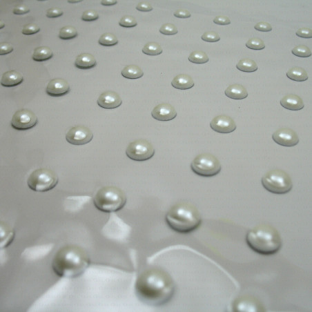 Thermo studs – A4 sheet white pearls 6 mm no. 1316