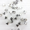 Pyramid stud button 8 x 8mm / 288 or 1000 pcs silver 4157