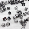 Guzik piramida 8 x 8mm/ 100szt ciemny nikiel  4158