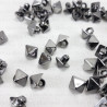 Pyramid button 8 x 8mm / 100pcs dark nickel 4158