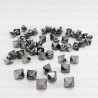 Guzik piramida 8 x 8mm/ 100szt ciemny nikiel  4158