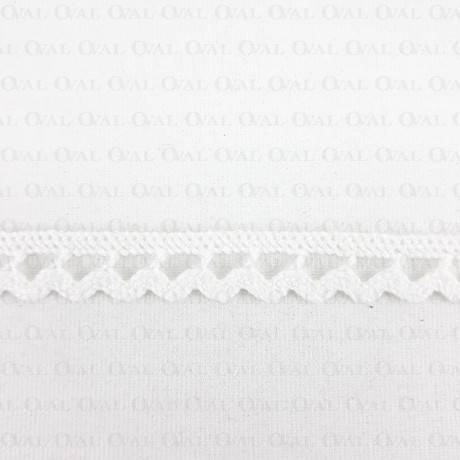 Cotton lace 10mm / 1 or 25m white 2949