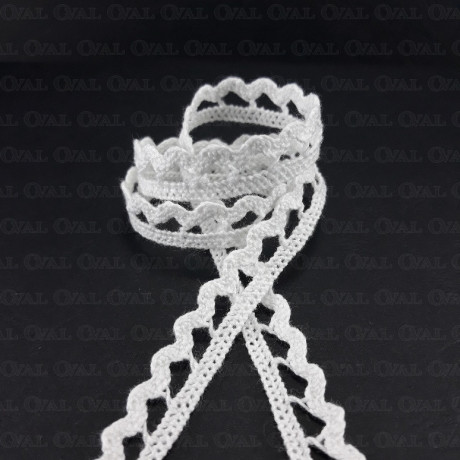 Cotton lace 10mm / 1 or 25m white 2949