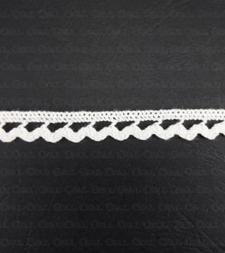 Cotton lace 10mm / 1 or 25m white 2949