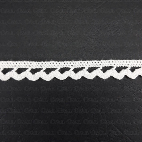 Cotton lace 10mm / 1 or 25m white 2949