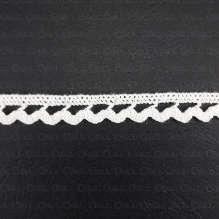 Cotton lace 10mm / 1 or 25m white 2949
