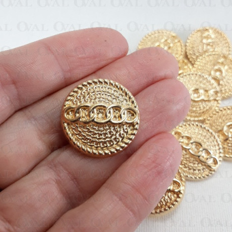 Guzik metalowy  22mm/10 lub 100 szt  1867