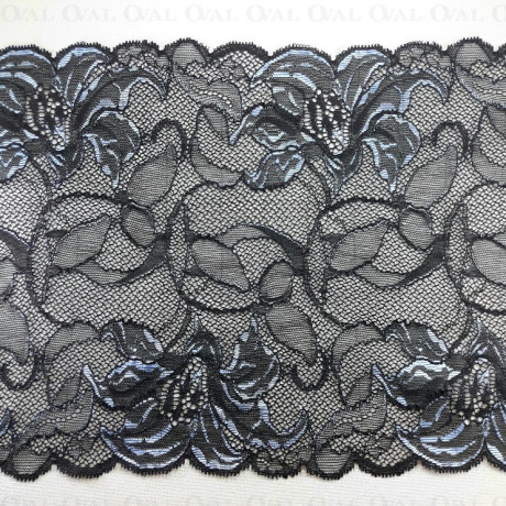 Elastic lace 220mm/1m black 4159