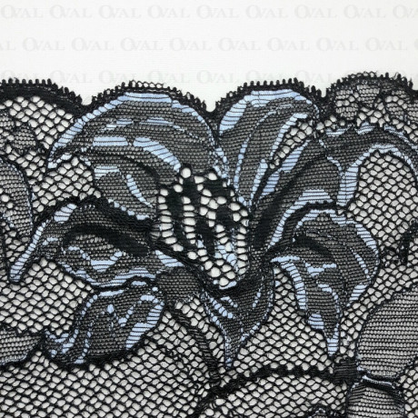 Elastic lace 220mm/1m black 4159
