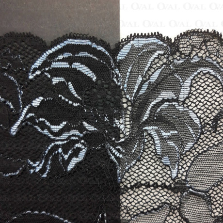 Elastic lace 220mm/1m black 4159