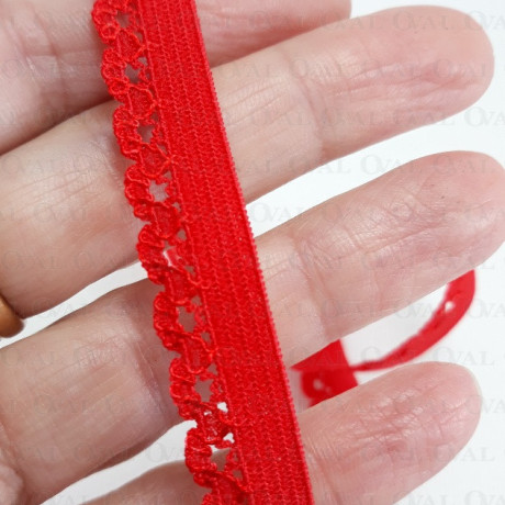 Guma bieliźniana 10mm/1m czerwień  4161