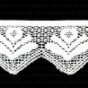 Cotton lace 105 mm / 1 m WHITE 341