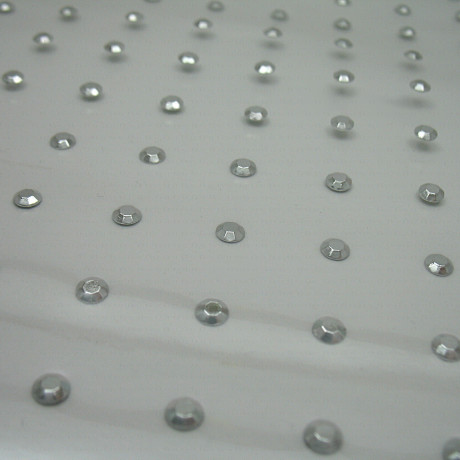 Thermo rhinestones - A4 sheet silver 4mm no. 1324
