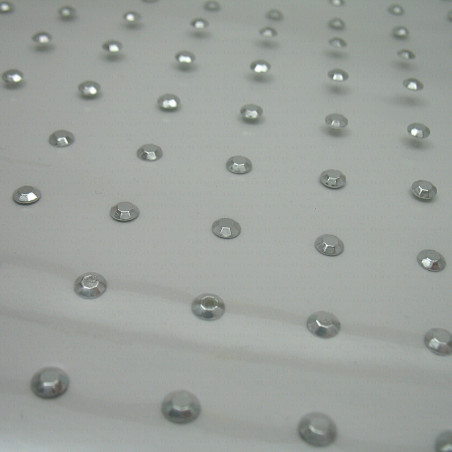 Thermo rhinestones - A4 sheet silver 4mm no. 1324